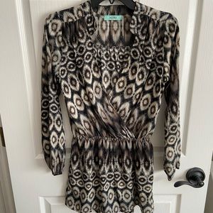 Karlie black and gray shorts romper. Size small